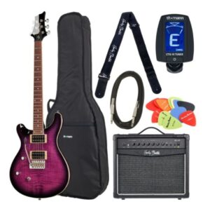 Harley Benton CST-24T LH Purple Burst Bundle