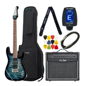 Harley Benton Fusion-III HSH EB FBLB Bundle